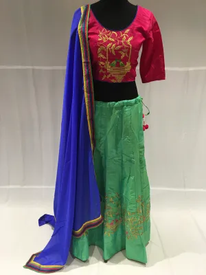 Pink & Blue chaniya choli