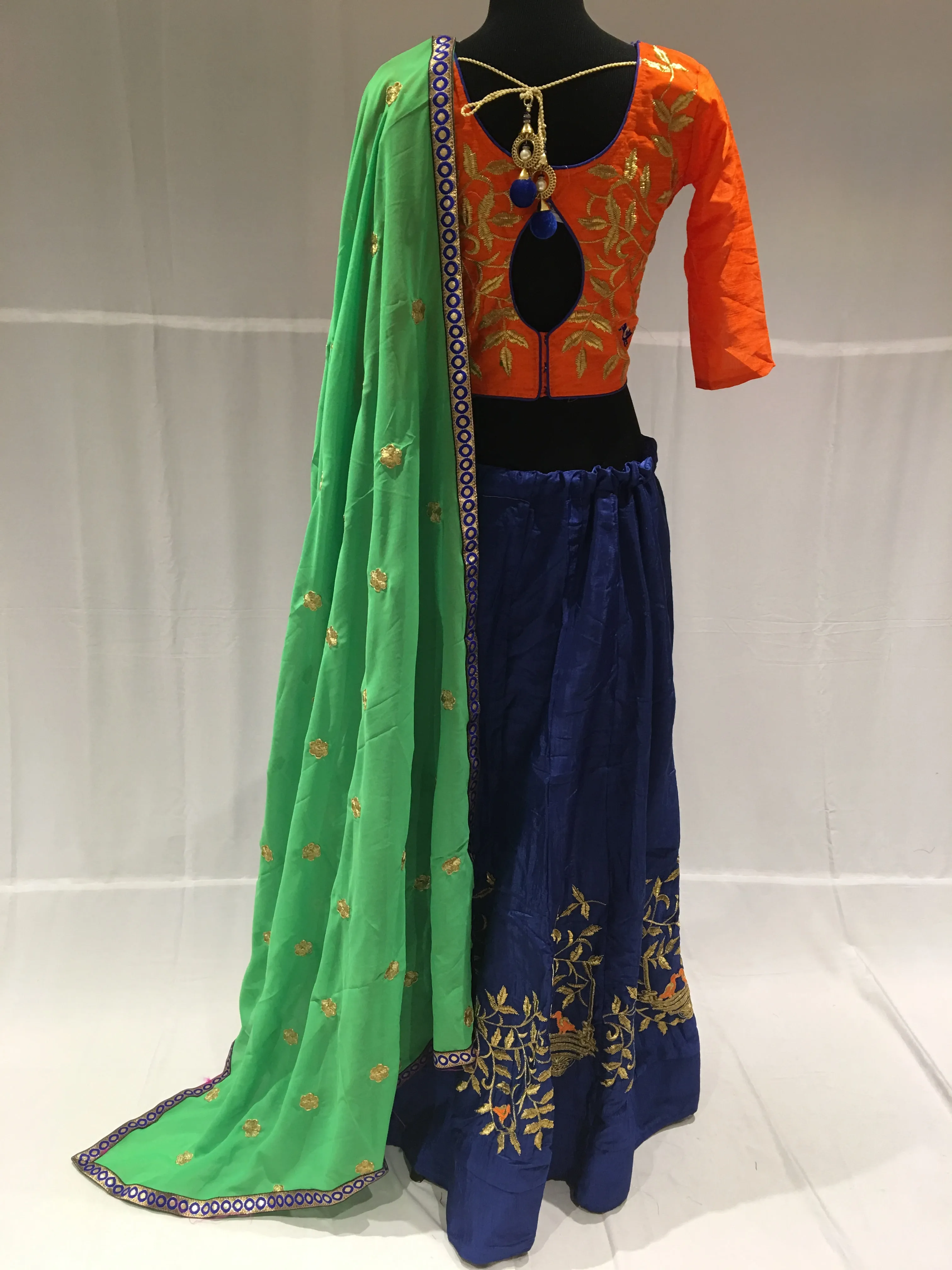 Pink & Blue chaniya choli