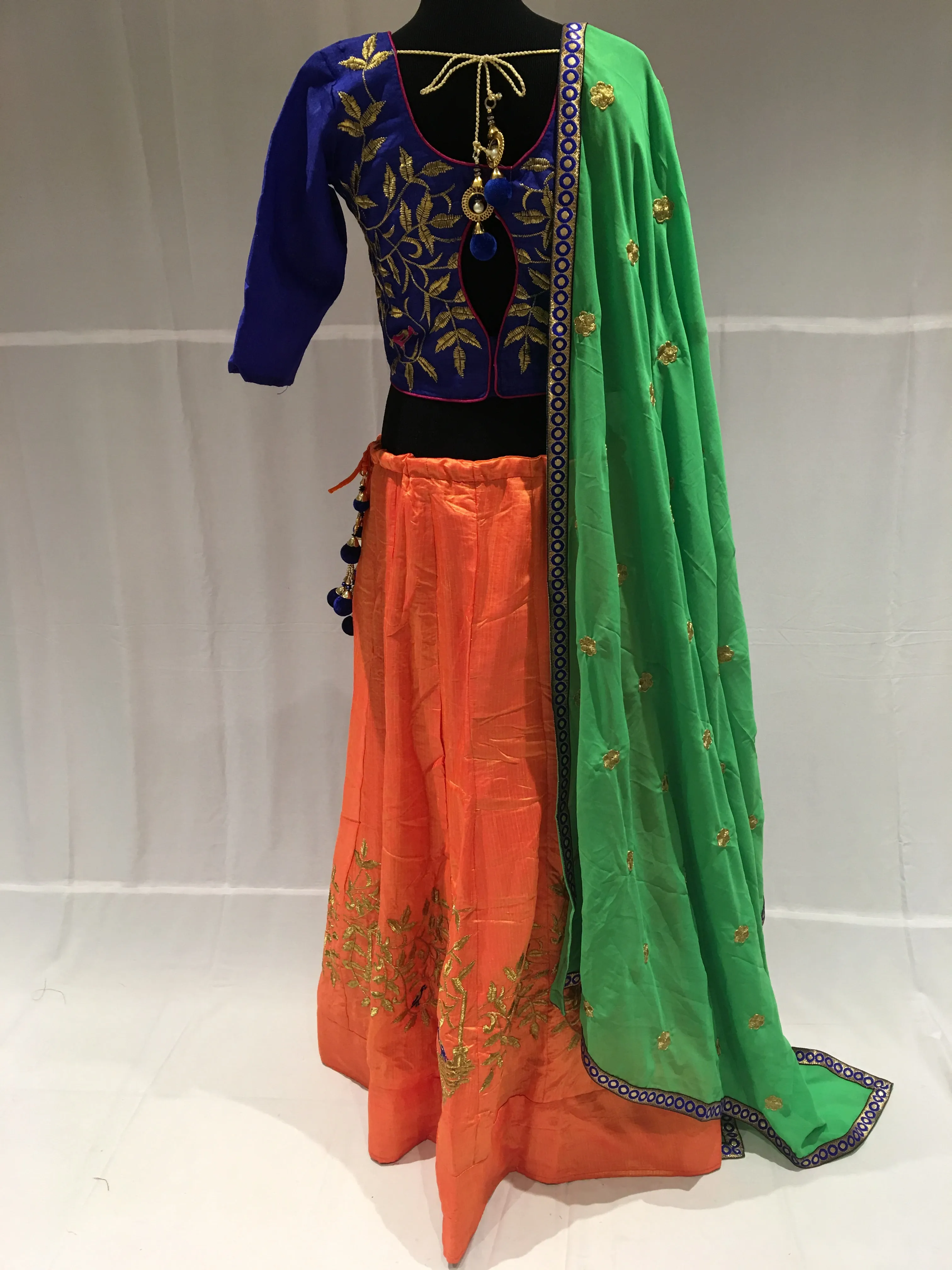 Pink & Blue chaniya choli