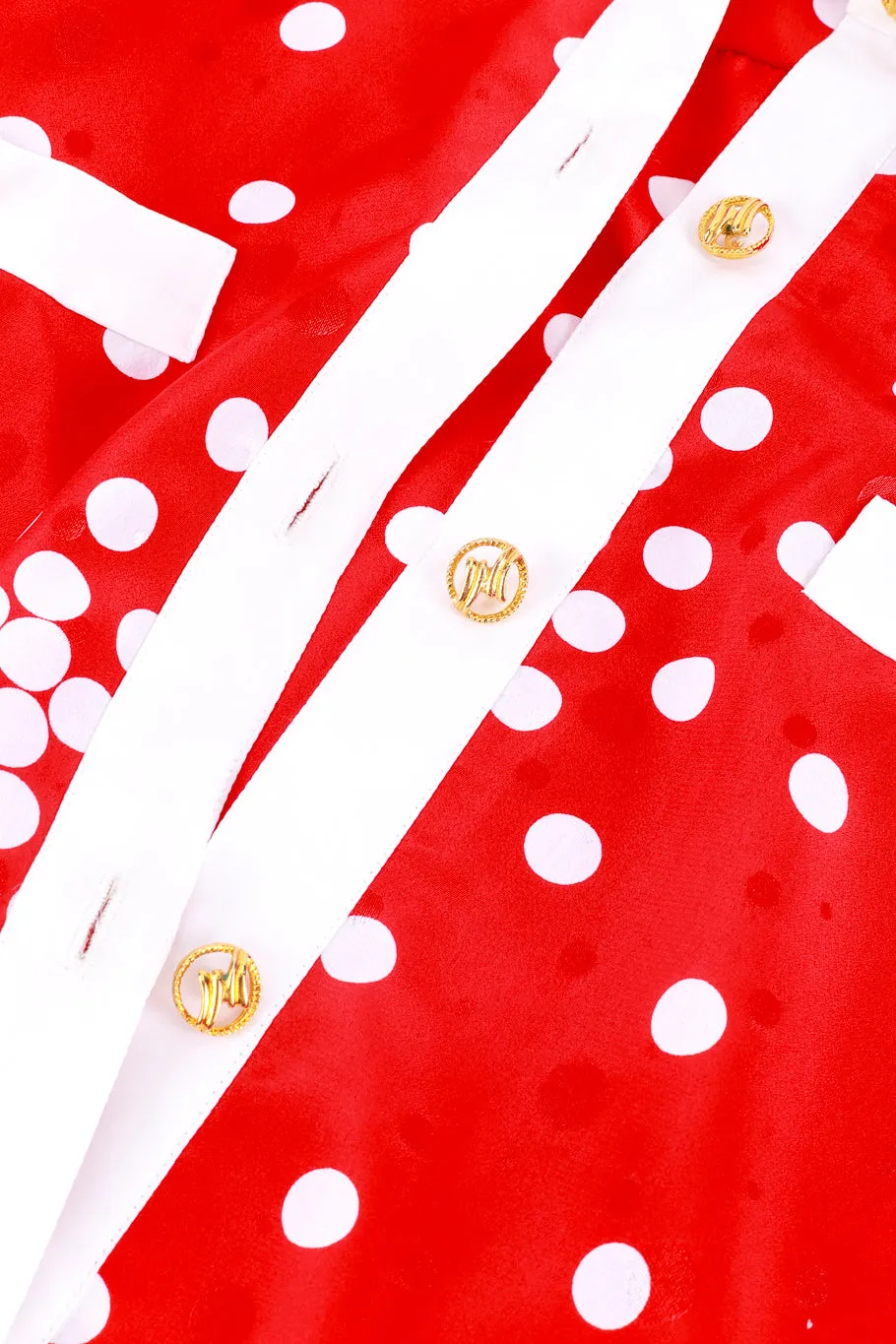 Polka Dot Print Shift Dress