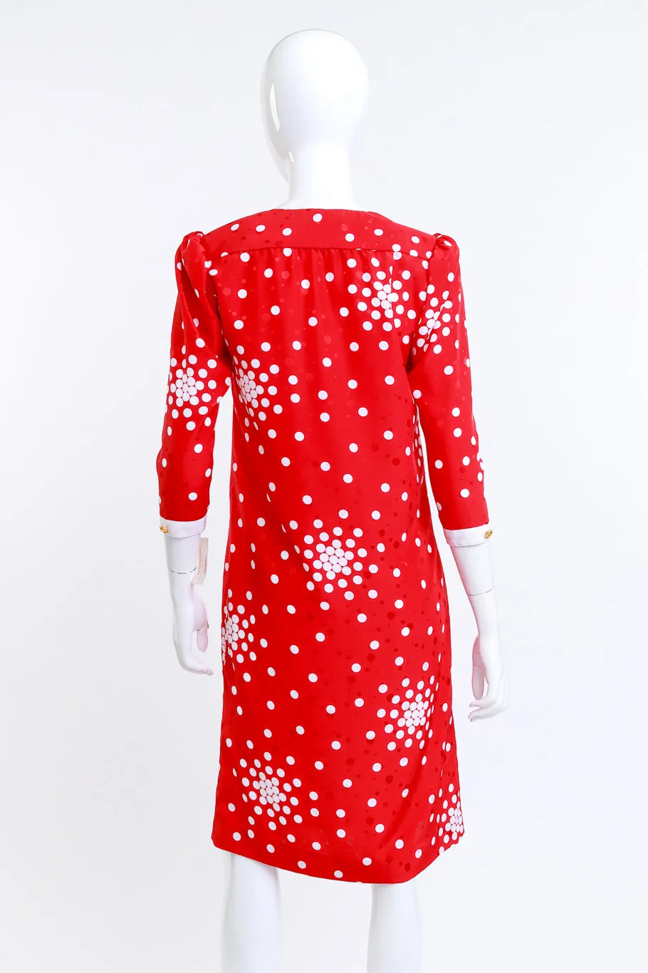 Polka Dot Print Shift Dress
