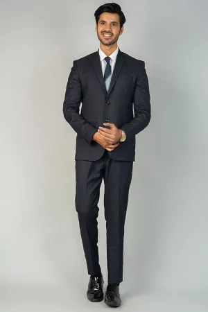 Poly Viscose Black Two Piece Suit