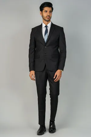 Poly Viscose Black Two Piece Suit