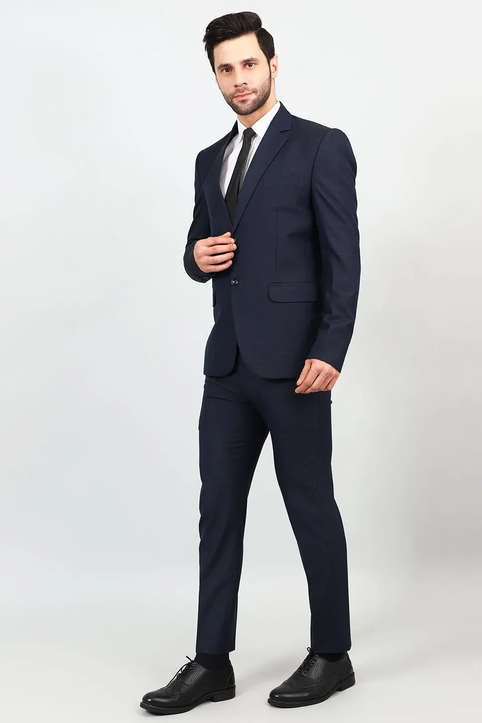 Poly Viscose Blue 1 Two Piece Suit