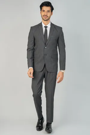 Poly Viscose Grey Two Piece Suit
