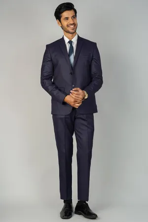 Poly Viscose Purple Two Piece Suit