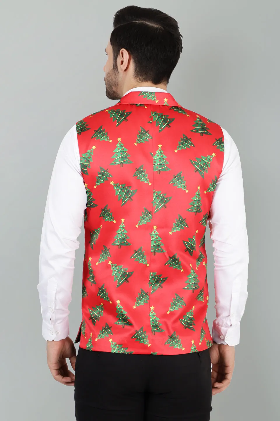 Polyester Cotton Christmas Red Jacket Vest Waistcoat