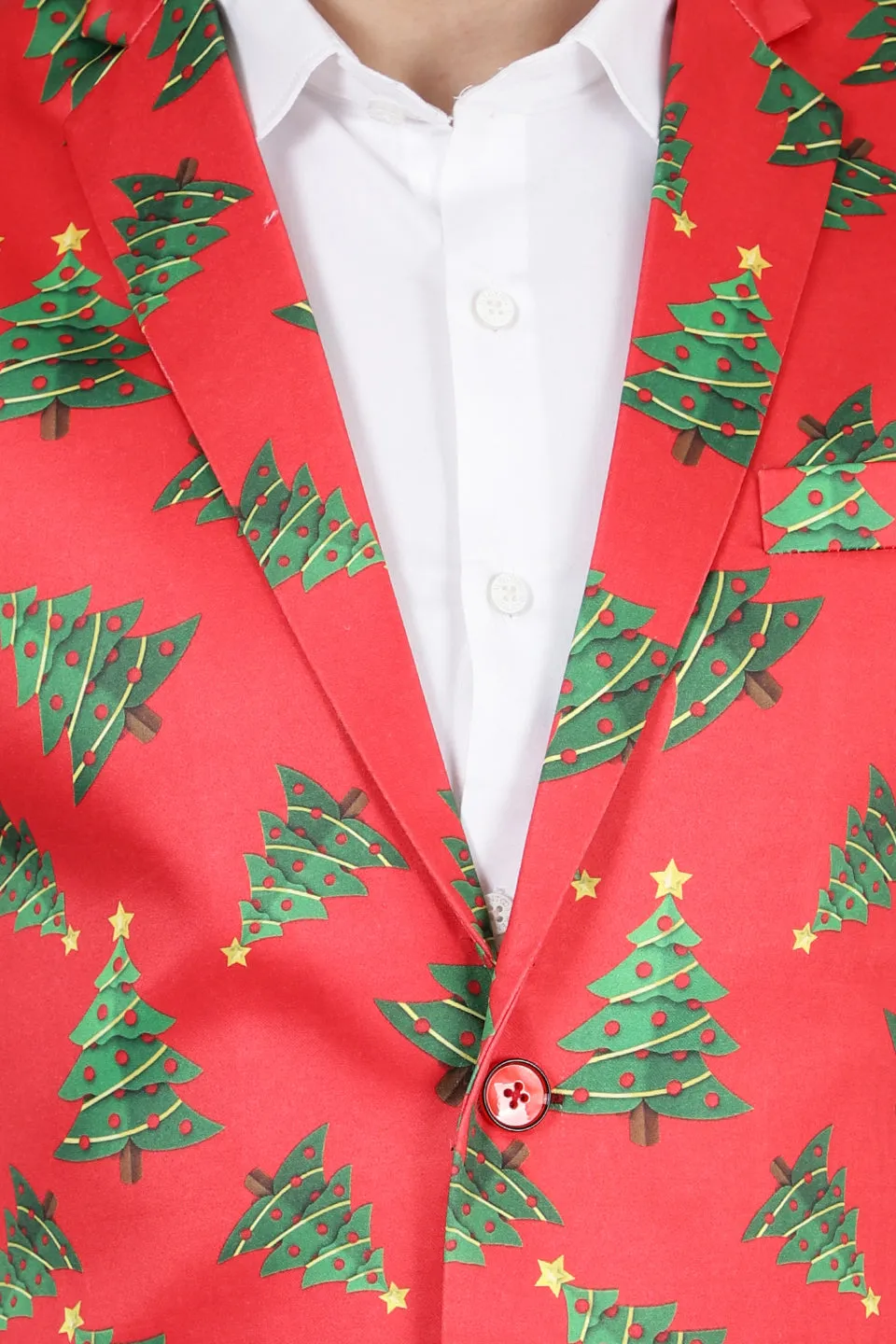Polyester Cotton Christmas Red Jacket Vest Waistcoat