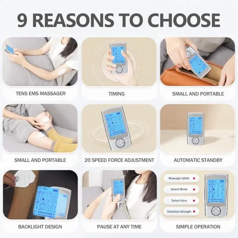 Portable Comfort Electric Pulse Muscle Massage
