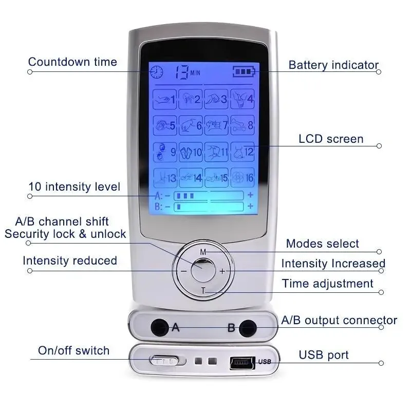 Portable Comfort Electric Pulse Muscle Massage