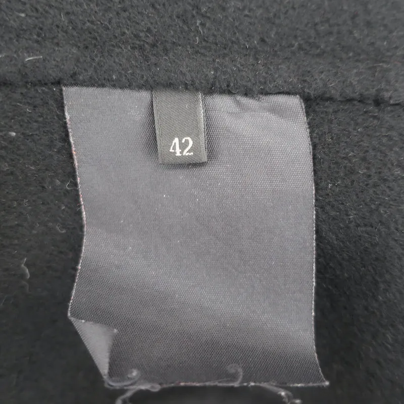 Prada Jacket Black Felt Size 42 Single Breasted Blazer
