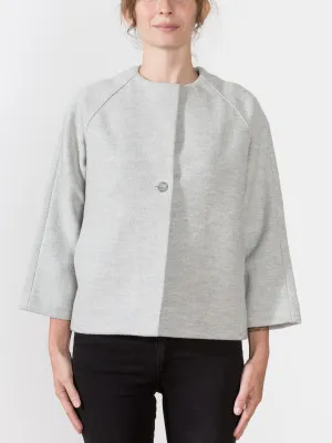 press wool short coat