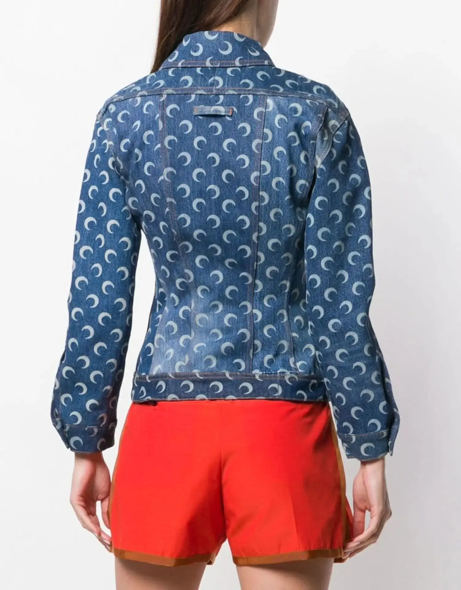 Print Cotton Denim Jacket/Pants