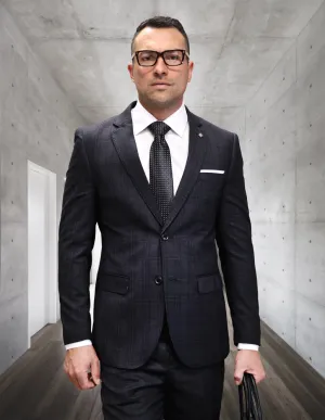 PRITCHARD 2 PC BLACK MODERN FIT SUIT