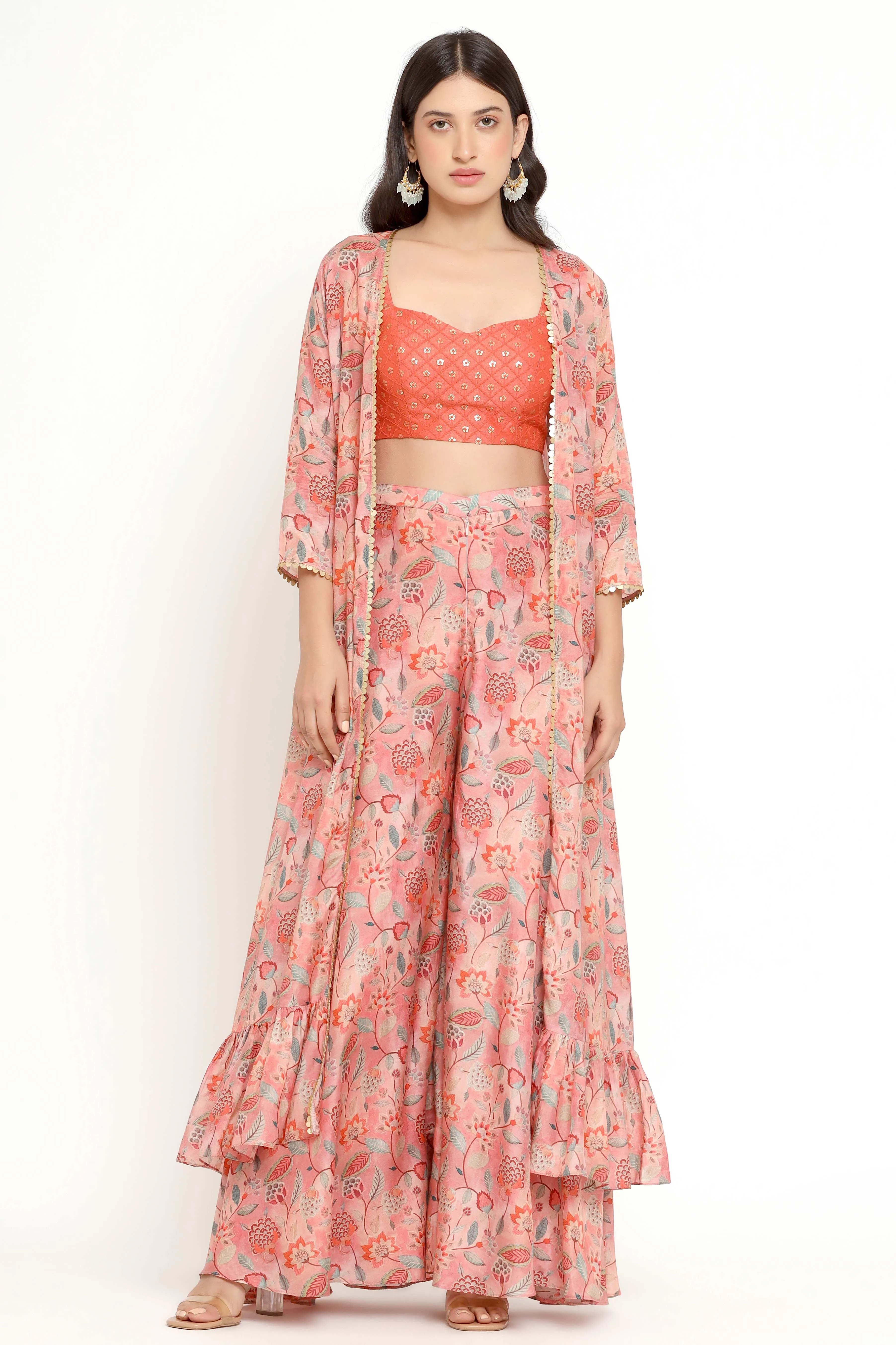 Priya Set (Peach) - Sample Sale