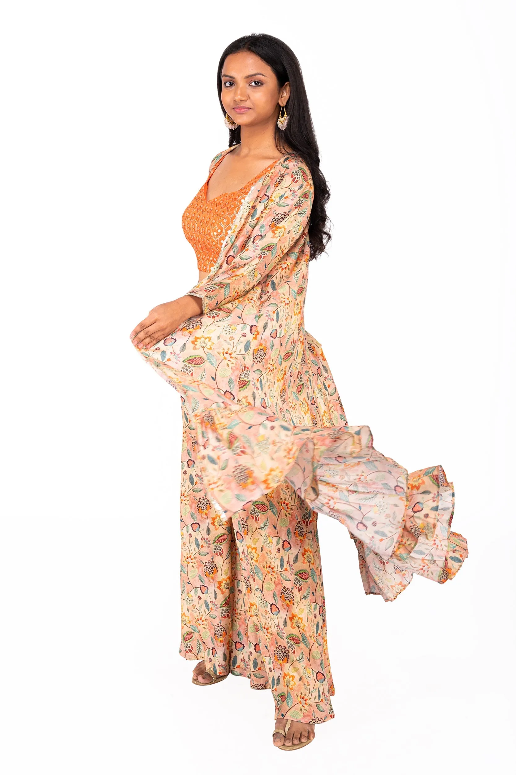Priya Set (Peach) - Sample Sale
