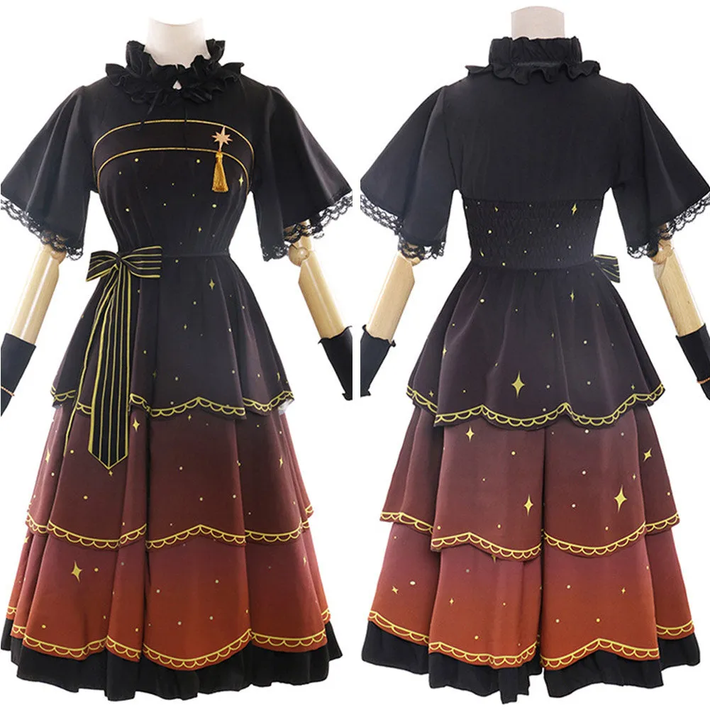 Puella Magi Madoka Magica Akemi Homura Starlight Dress Cosplay Costume Outfits Halloween Carnival Suit