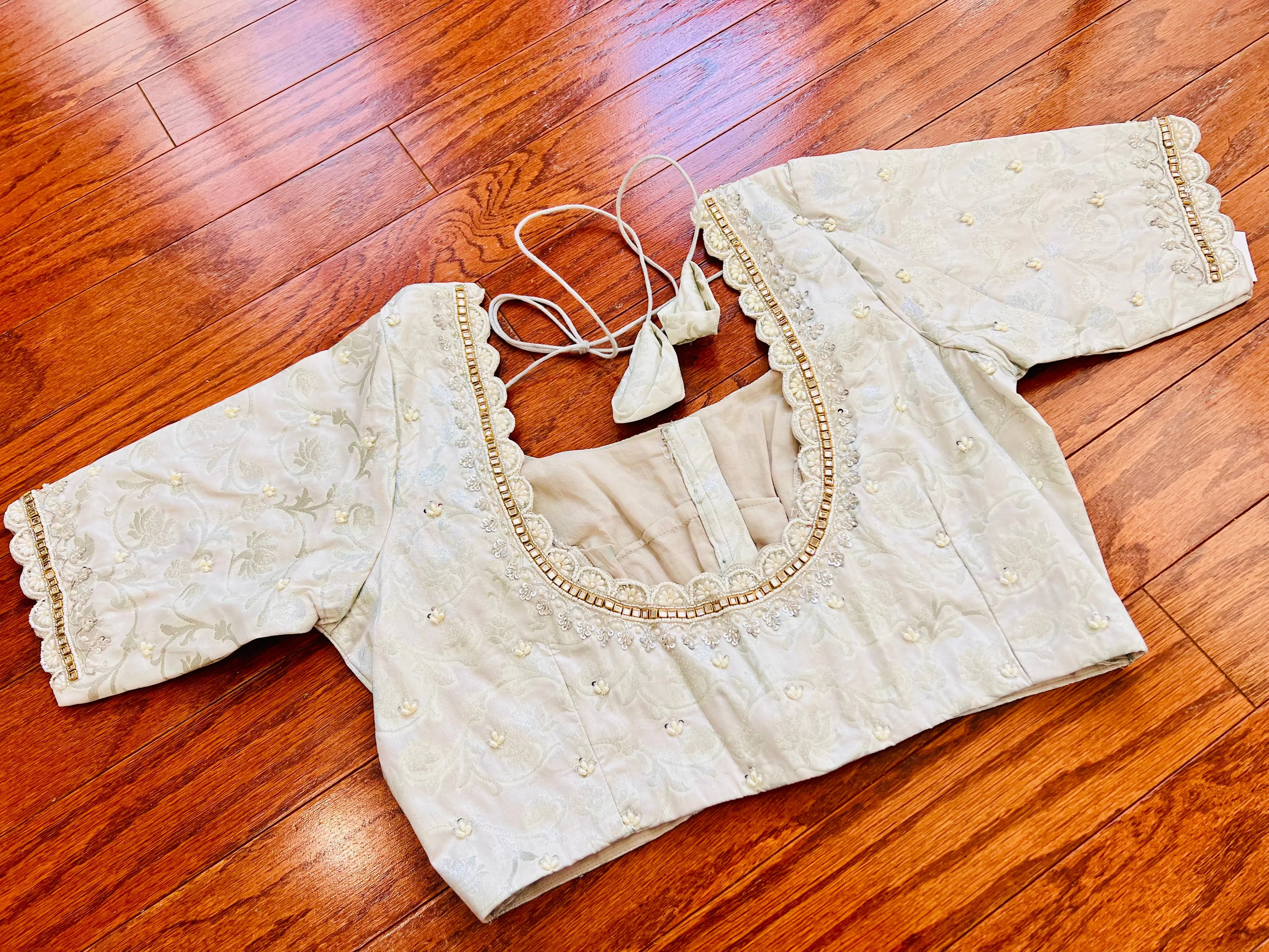 Pure Brocade Silk Blouse