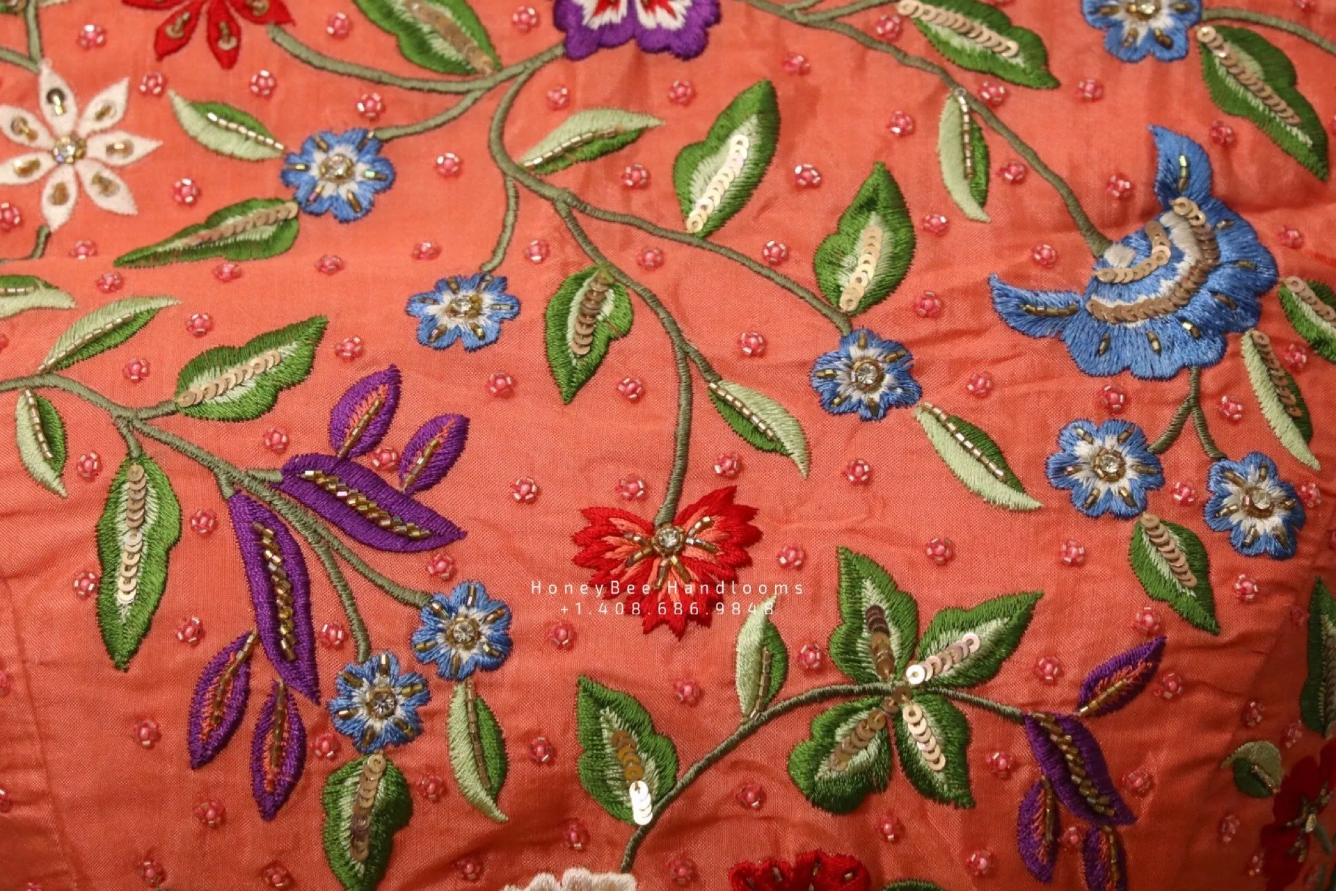 Pure Georgette saree with blouse,zardhosi work,fancy saree,tie dye saree,two color saree,flowy saree,lyte weight saree,cocktail saree