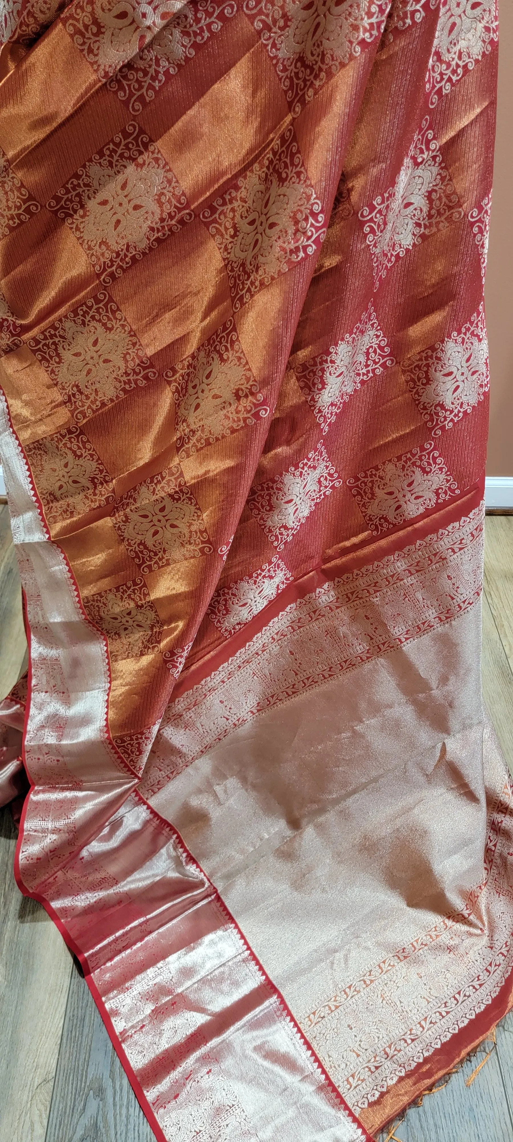 Pure Zari Kanchi Silk Saree w/ Blouse