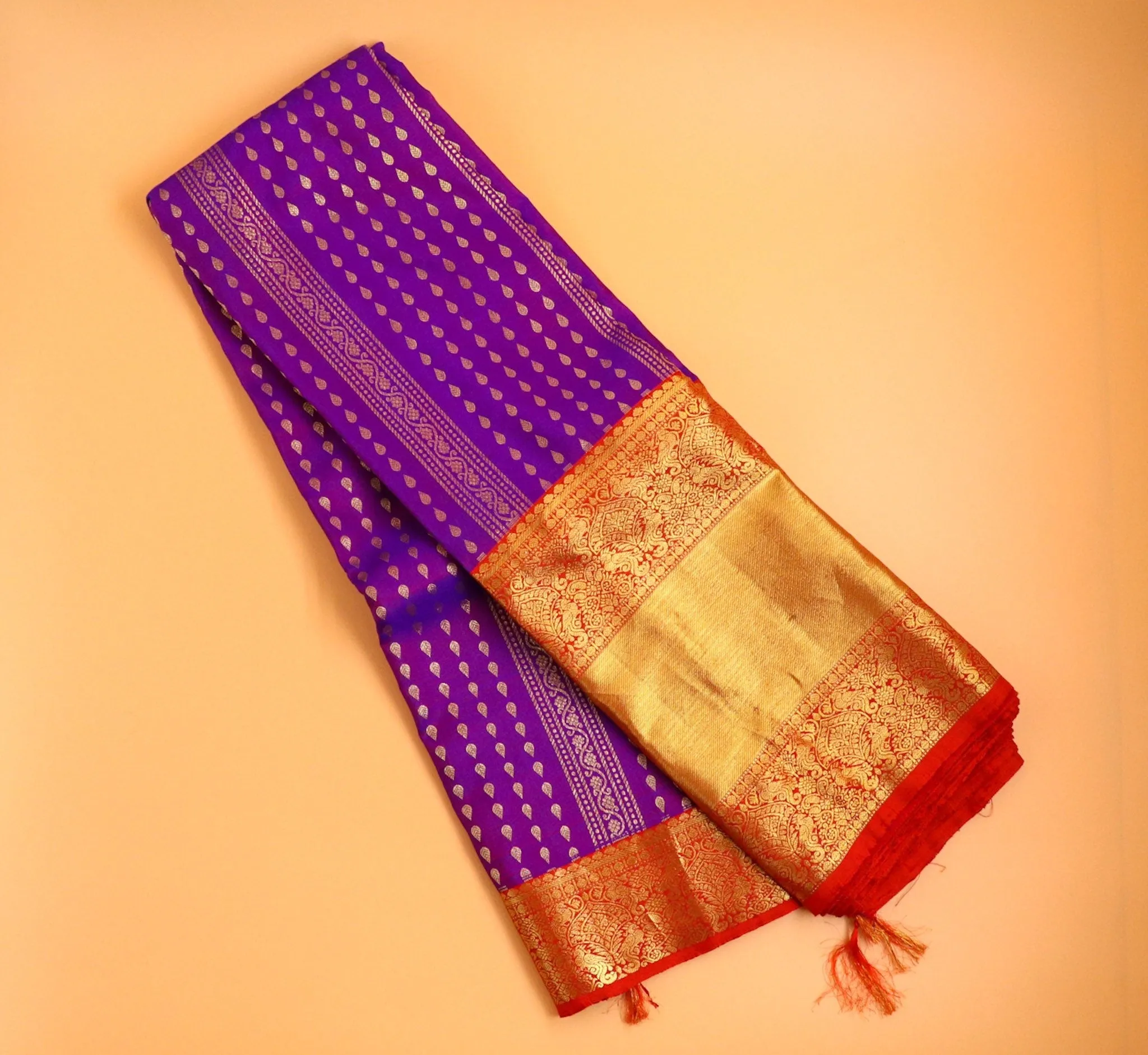Purple pattu saree zari Saree handloom saree stitched blouse purple saree blue saree party wear saree silk saree wedding saree