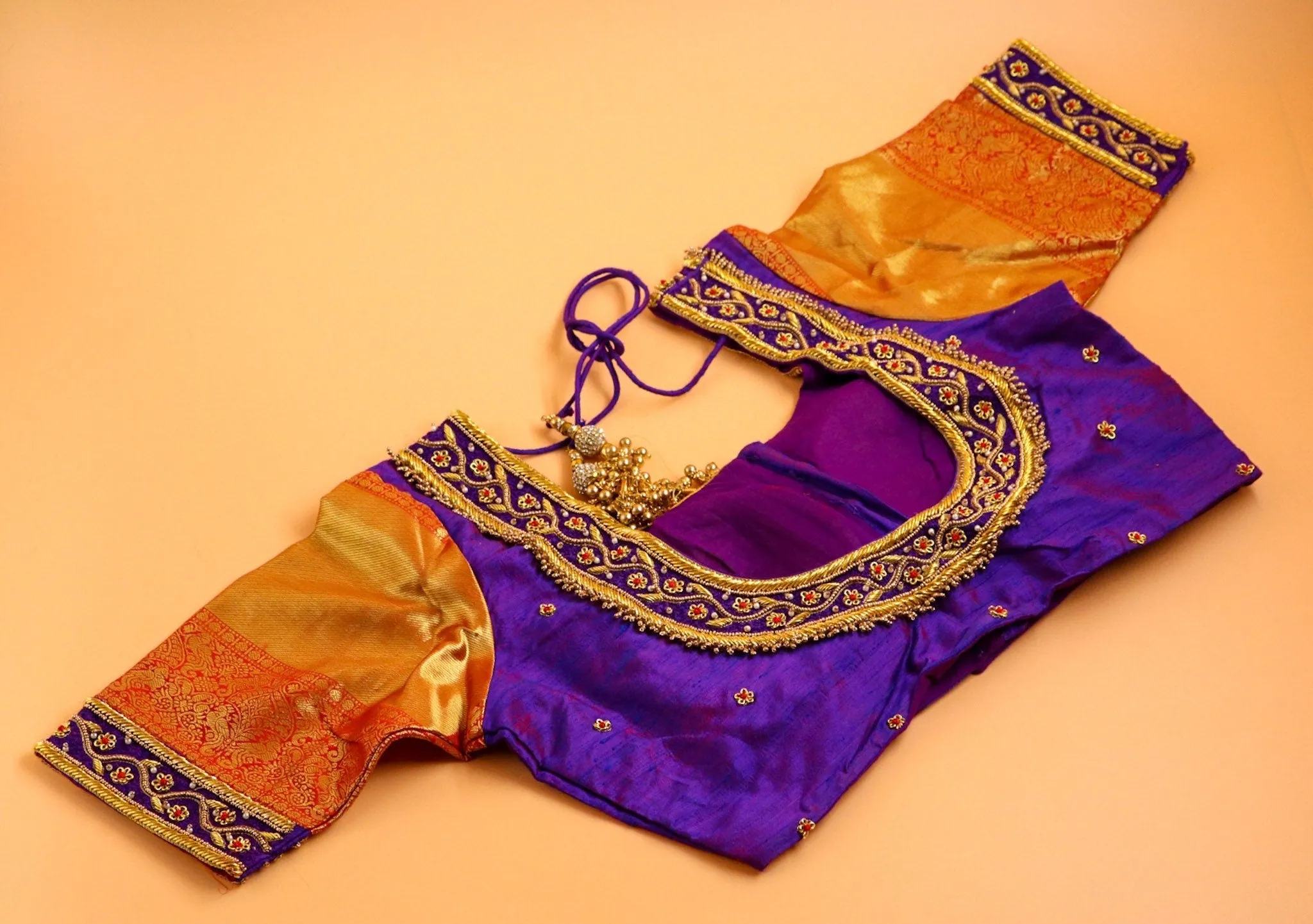 Purple pattu saree zari Saree handloom saree stitched blouse purple saree blue saree party wear saree silk saree wedding saree