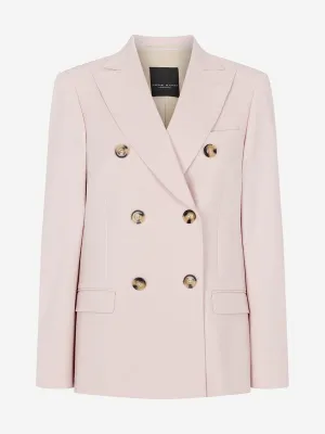 RANI DOUBLE BREASTED BLAZER - SOFT PINK