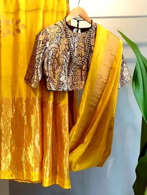 Raw Mango - blouse-hassan-silk-brocade