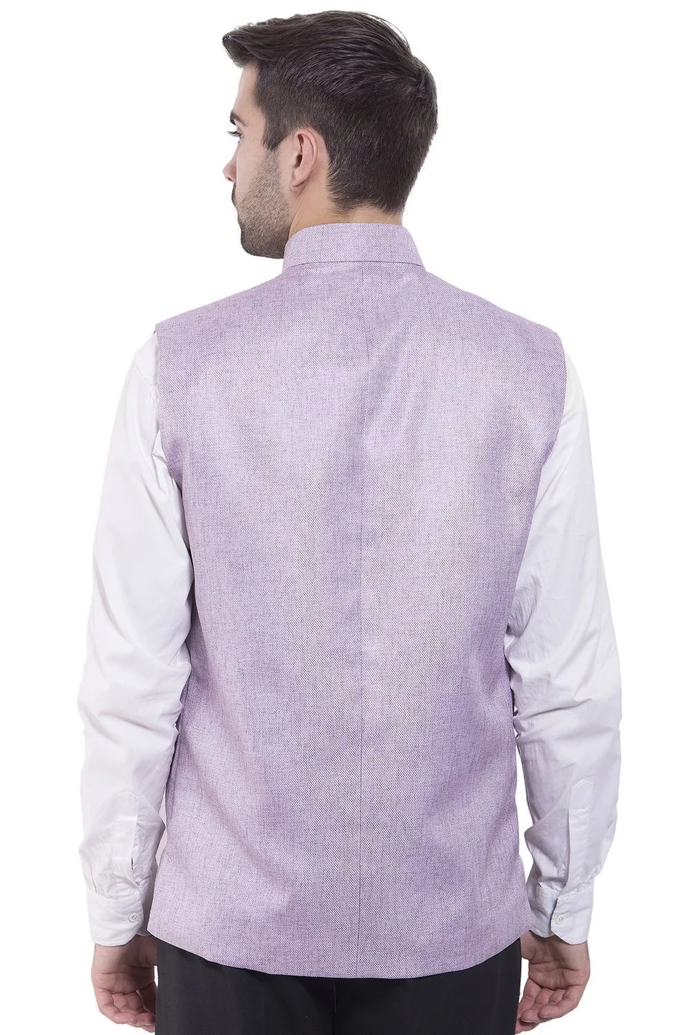 Rayon Purple Modi Nehru Jacket