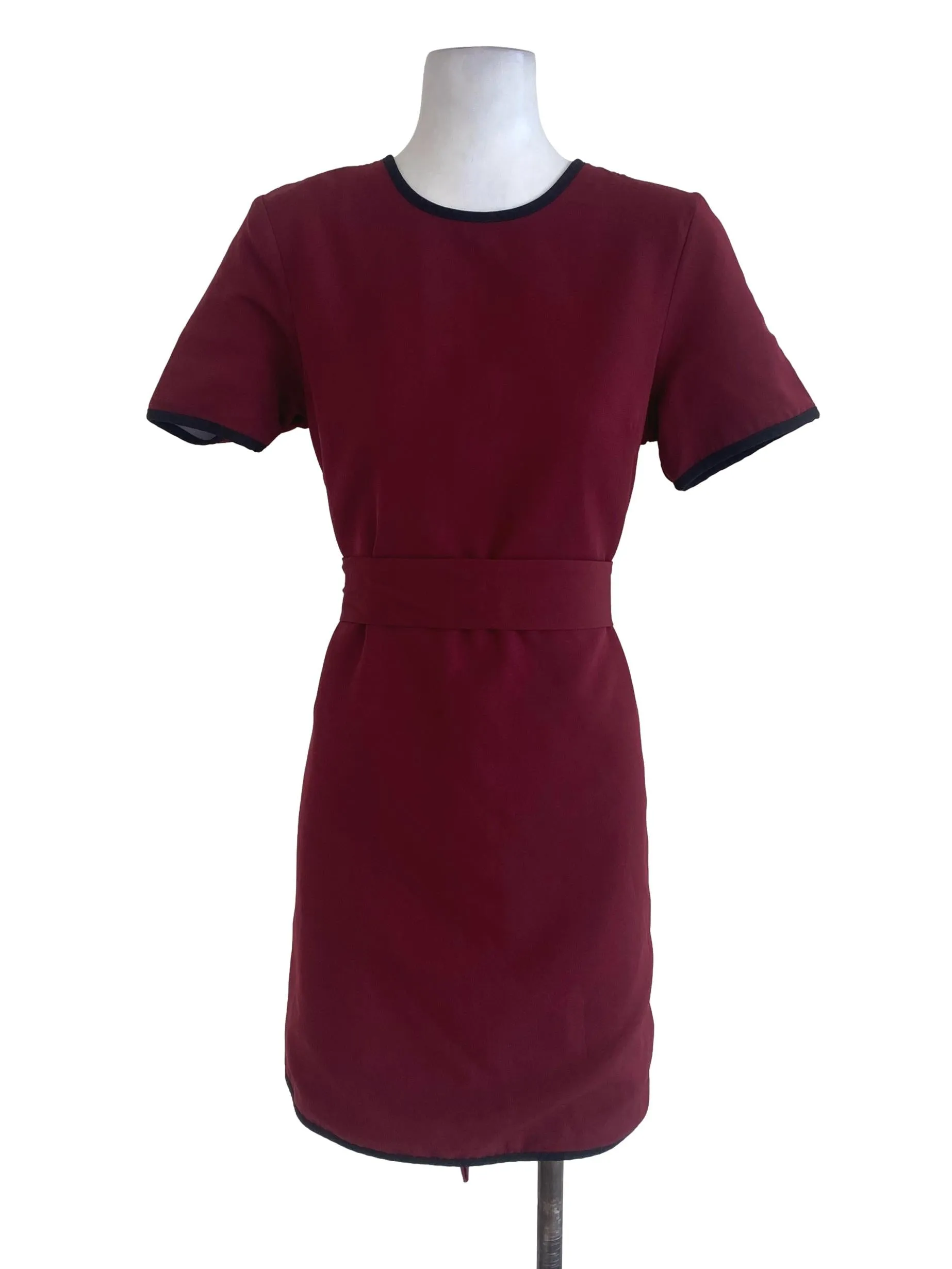 Red Plain Shift Dress