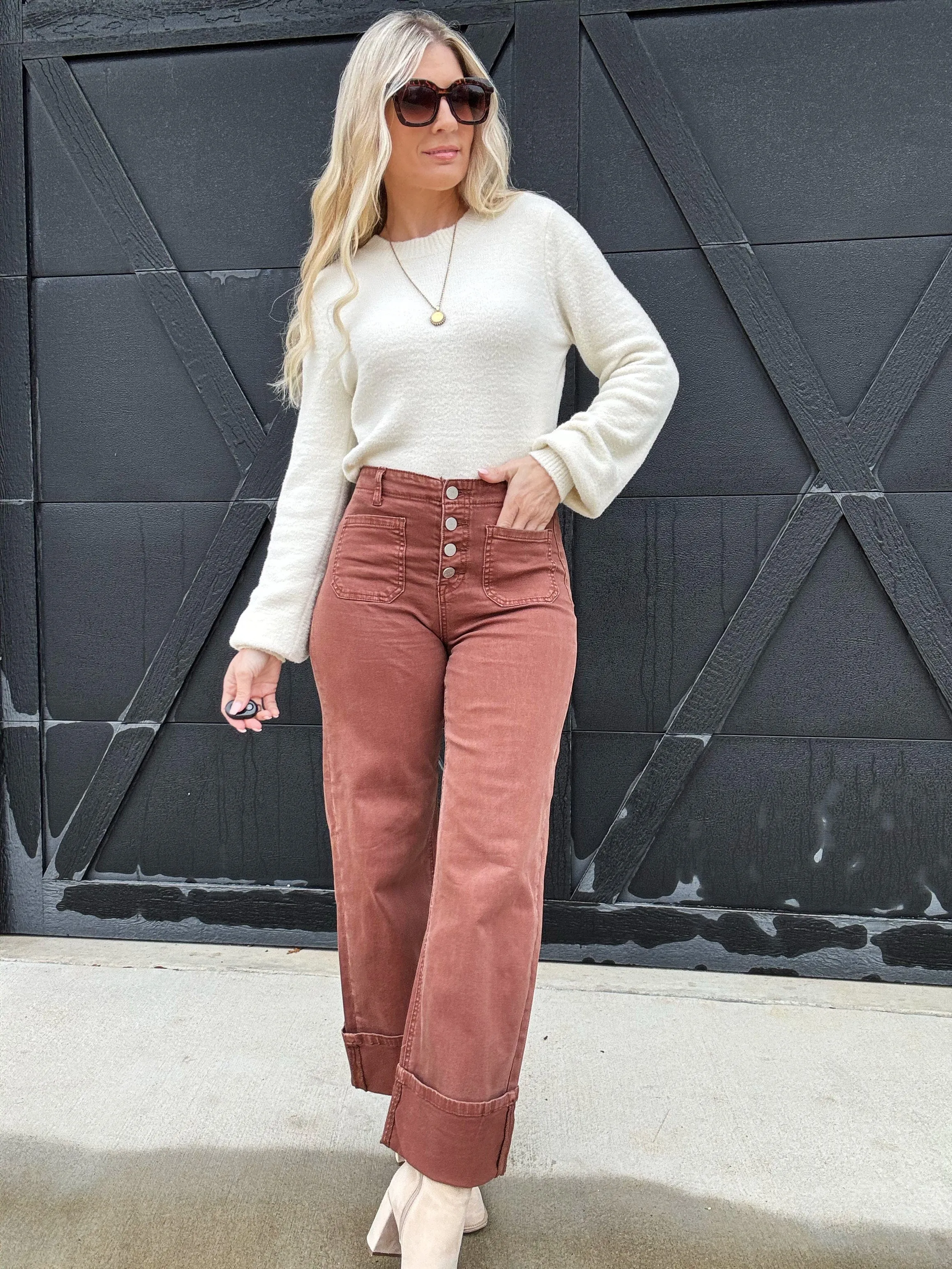 Risen Front Patch Pocket Cuffed Pants