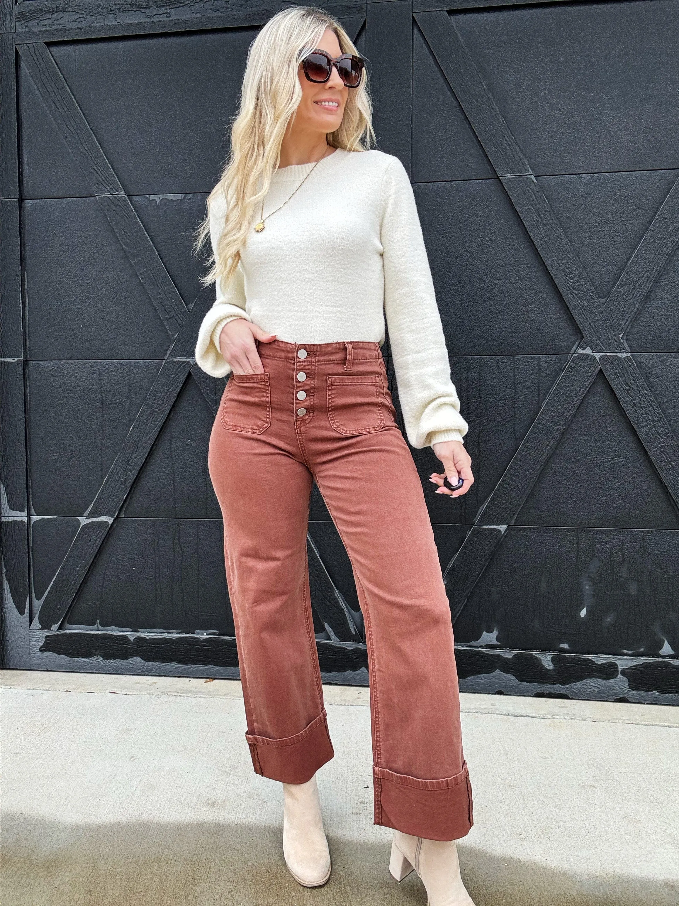 Risen Front Patch Pocket Cuffed Pants
