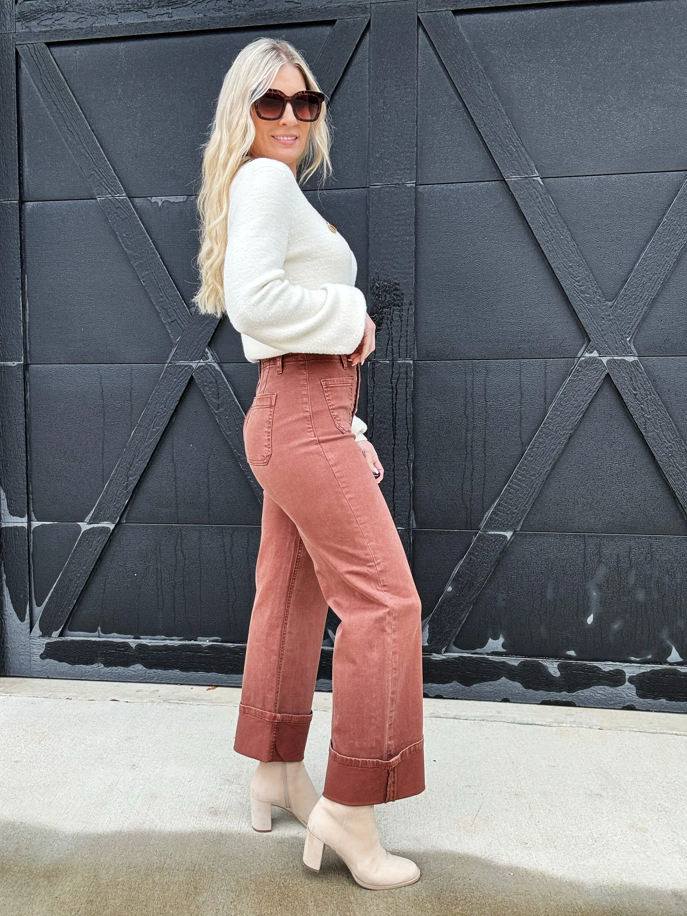Risen Front Patch Pocket Cuffed Pants
