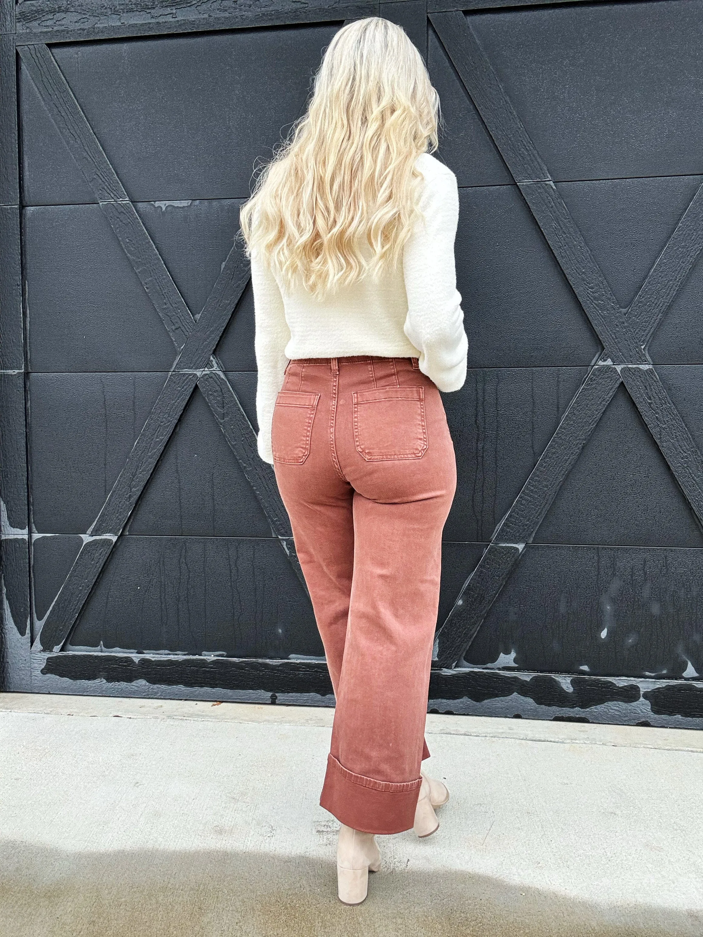 Risen Front Patch Pocket Cuffed Pants