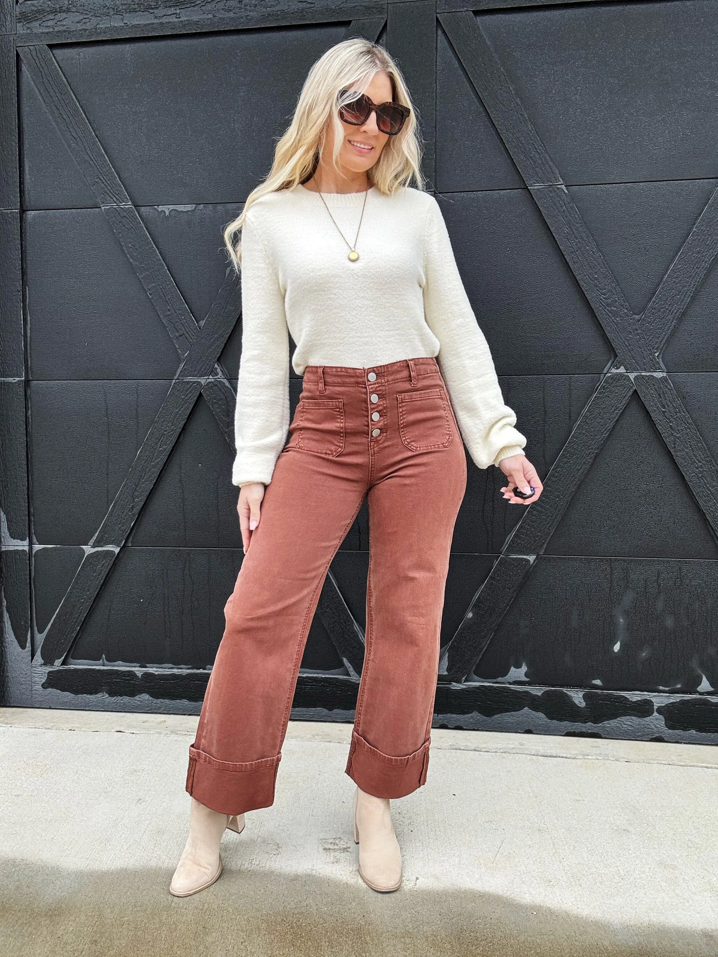 Risen Front Patch Pocket Cuffed Pants