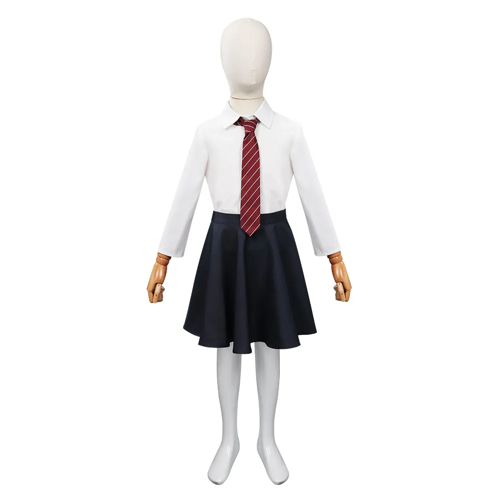 Roald Dahl’s Matilda the Musical Cosplay Costume Kids Children Uniform Skirt Shirt Necktie Outfits Halloween Carnival Suit