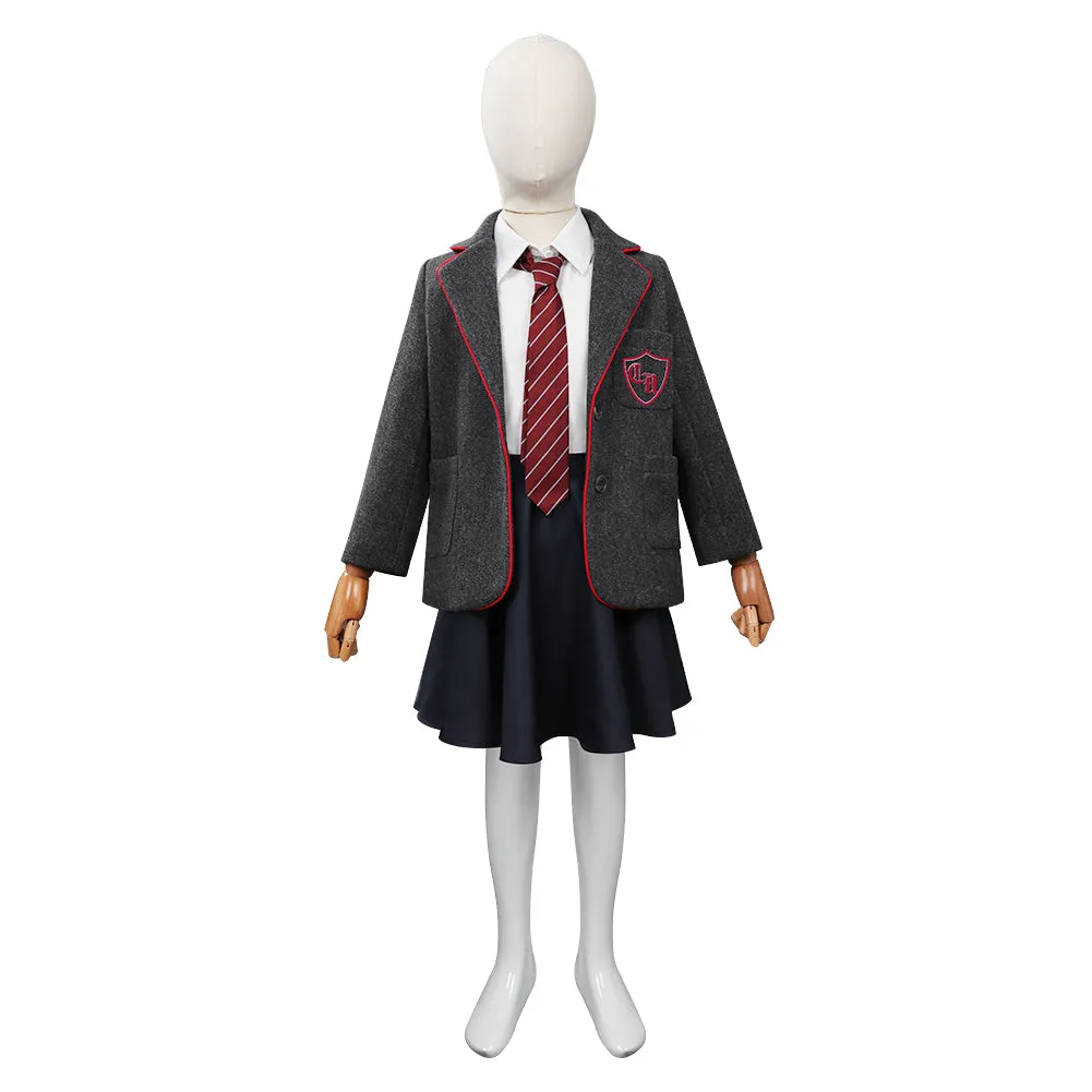 Roald Dahl’s Matilda the Musical Cosplay Costume Kids Children Uniform Skirt Shirt Necktie Outfits Halloween Carnival Suit