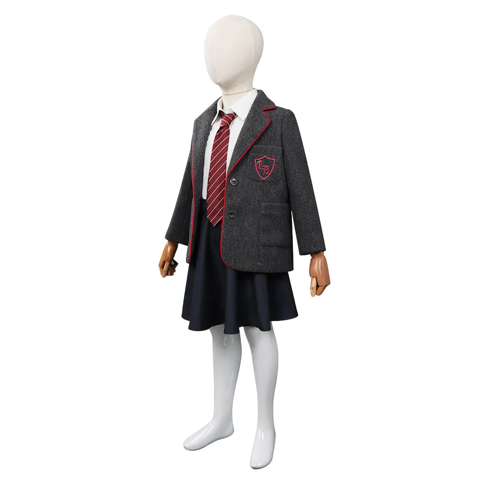 Roald Dahl’s Matilda the Musical Cosplay Costume Kids Children Uniform Skirt Shirt Necktie Outfits Halloween Carnival Suit