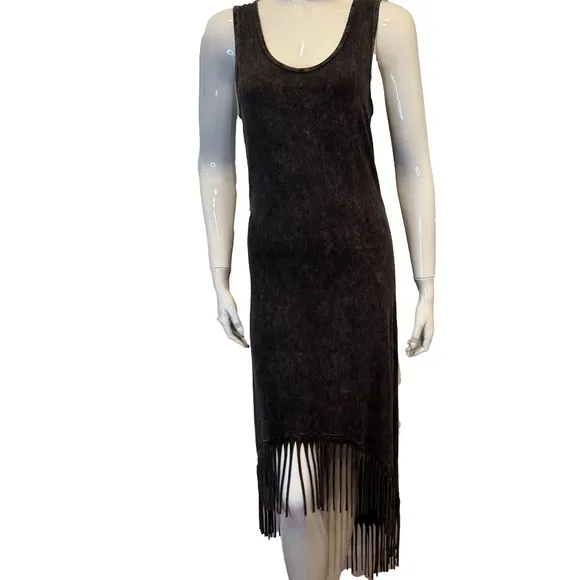 Rock Etiquette Sleeveless Maxi Tassel Hemmed Dress Size XS
