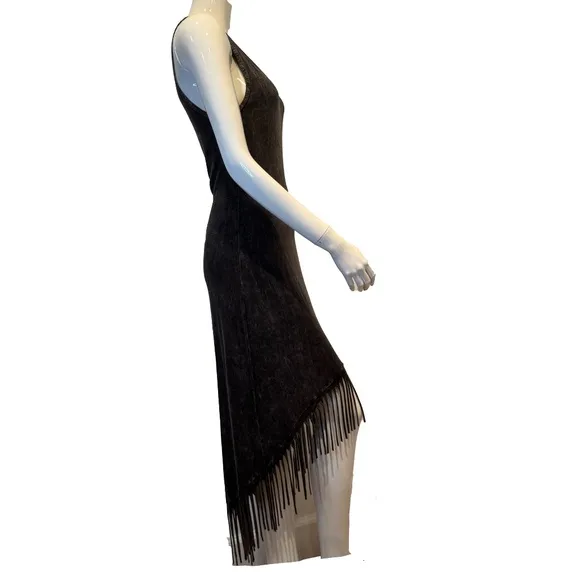 Rock Etiquette Sleeveless Maxi Tassel Hemmed Dress Size XS