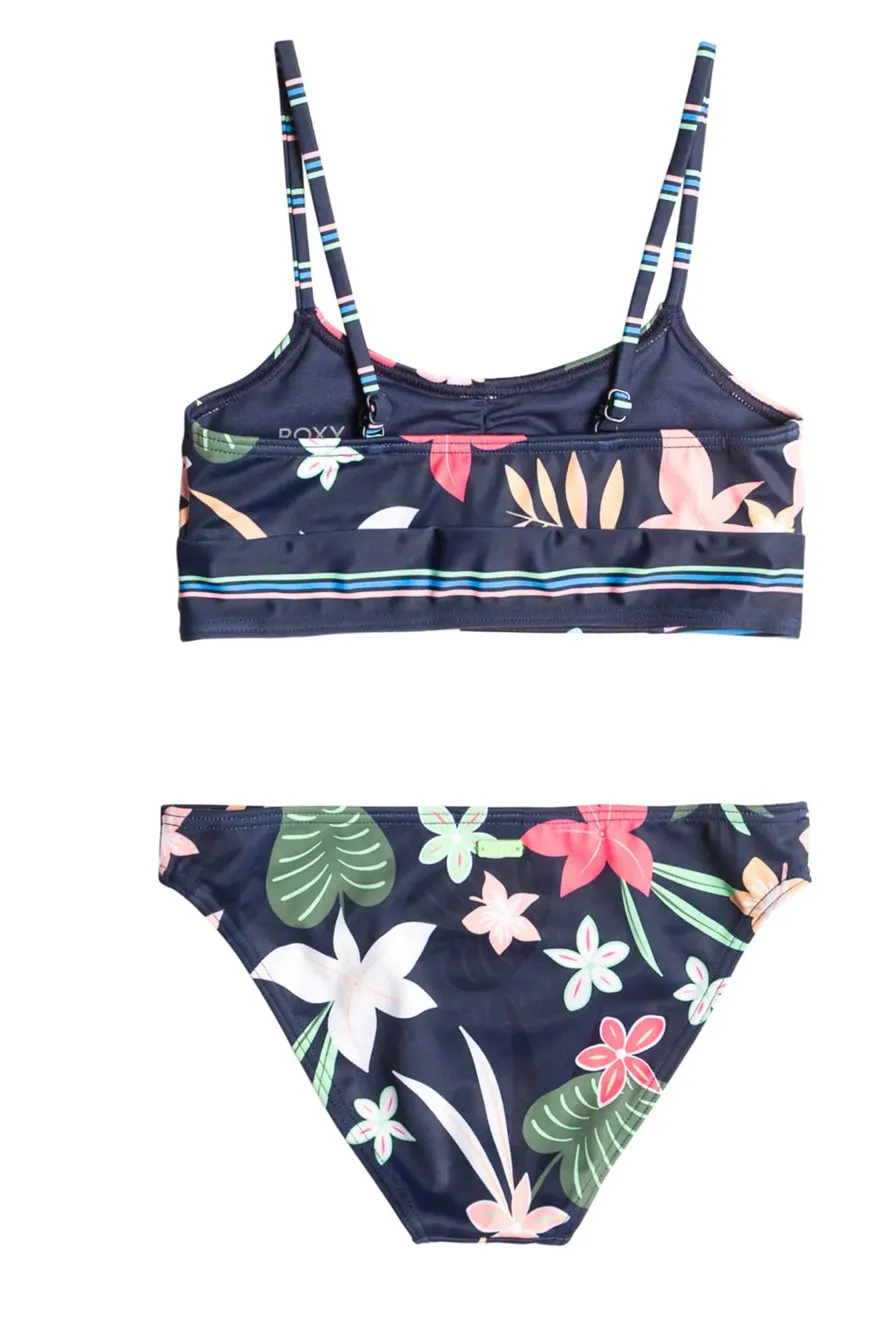 Roxy “Vacay For Life” Cropped Bikini: Size 7 to 12 Years