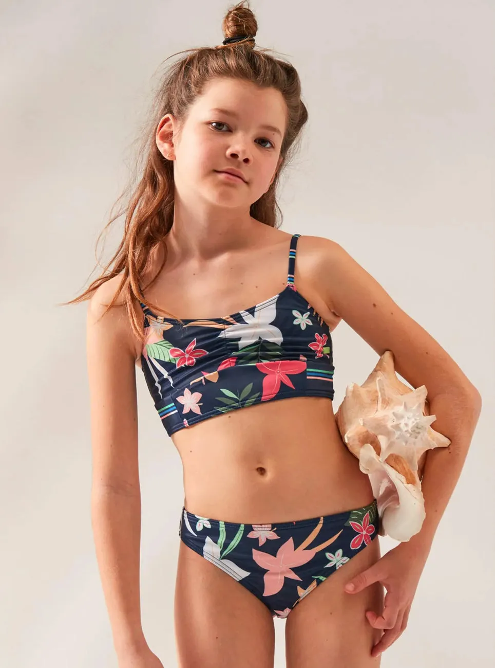 Roxy “Vacay For Life” Cropped Bikini: Size 7 to 12 Years