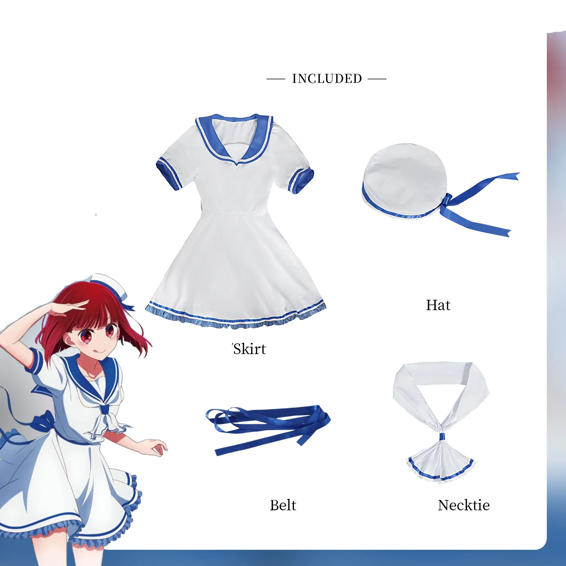 Rulercosplay Anime Oshi no Arima Kana Sailor Suit Cosplay Costume