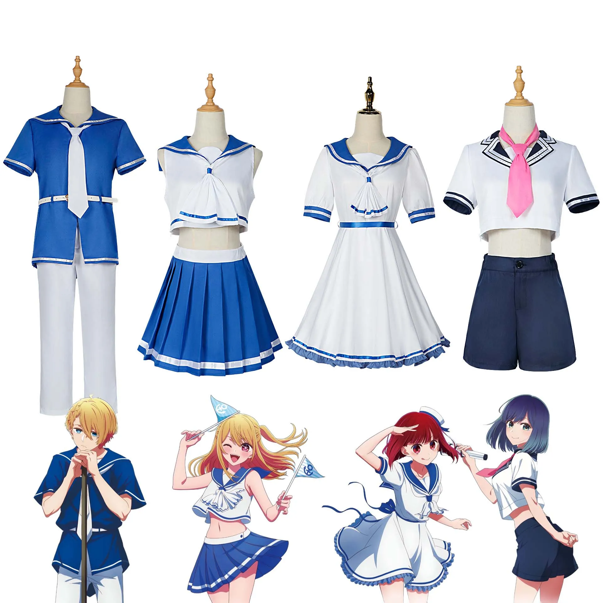 Rulercosplay Anime Oshi no Arima Kana Sailor Suit Cosplay Costume