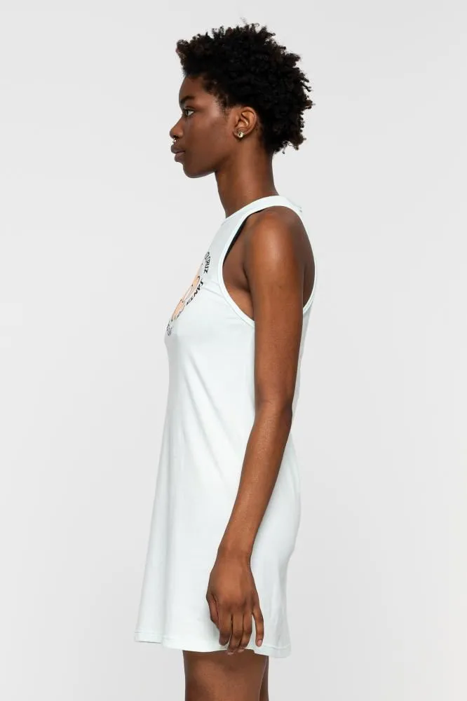 Santa Cruz Womens Dress Daisy Ring Dot Dress - Pure Blue