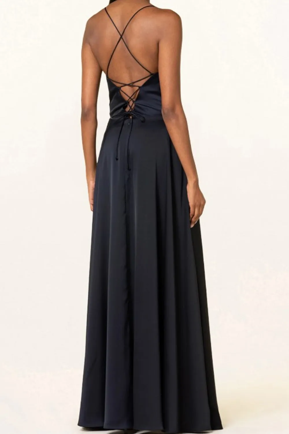 Scenery Navy Dress