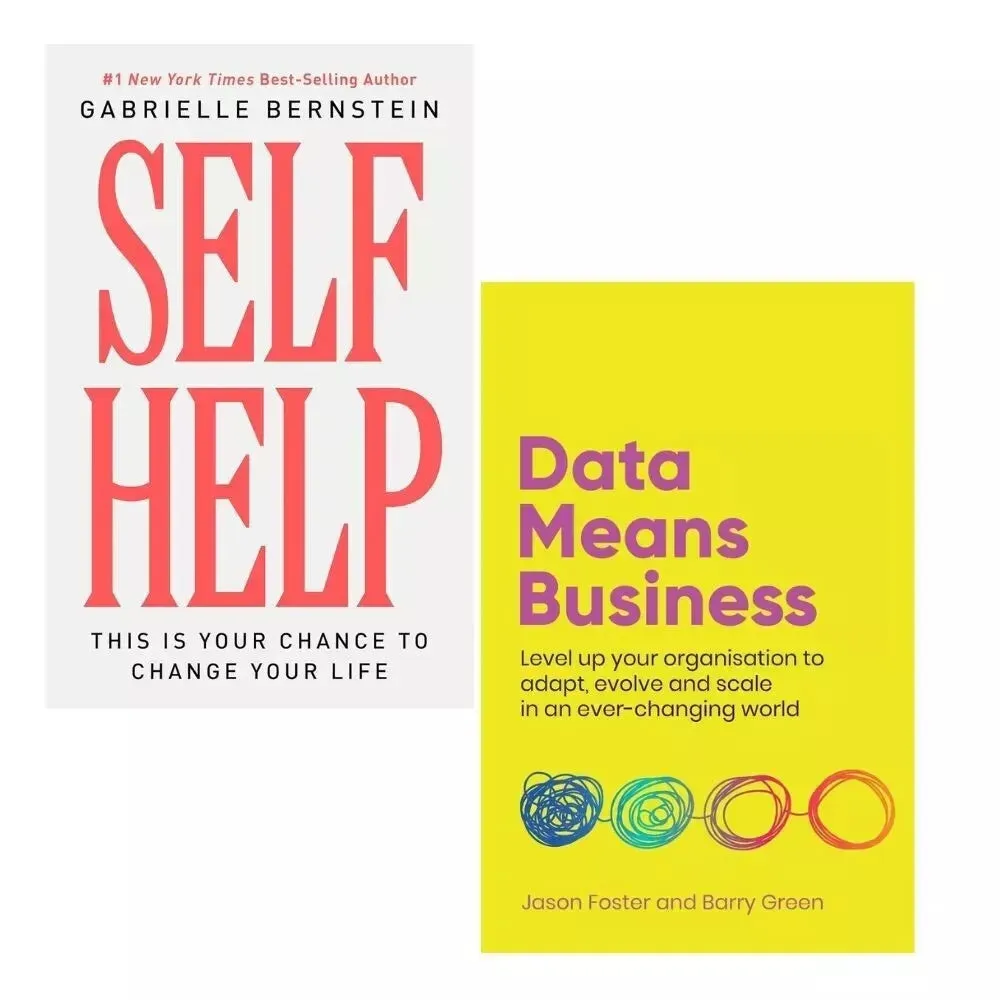 Self Help Gabrielle Bernstein [HB], Data Means Business Jason Foster 2 Books Set