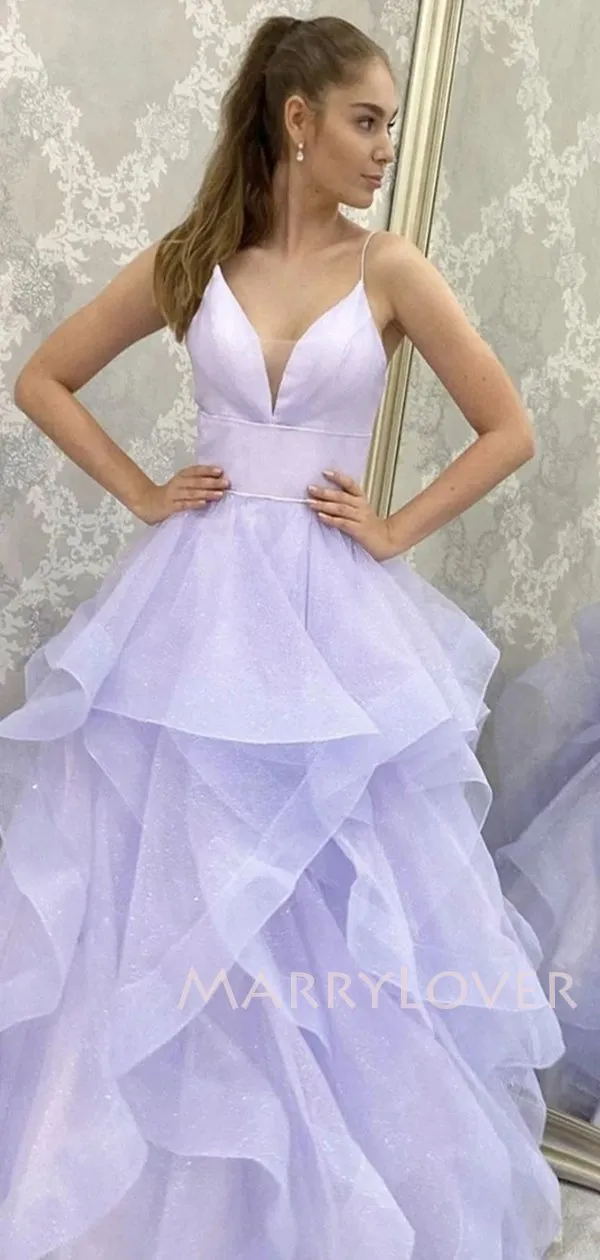 Sexy A-Line Long Evening Prom Dresses, Cheap Custom Sweet Dresses, MR7087
