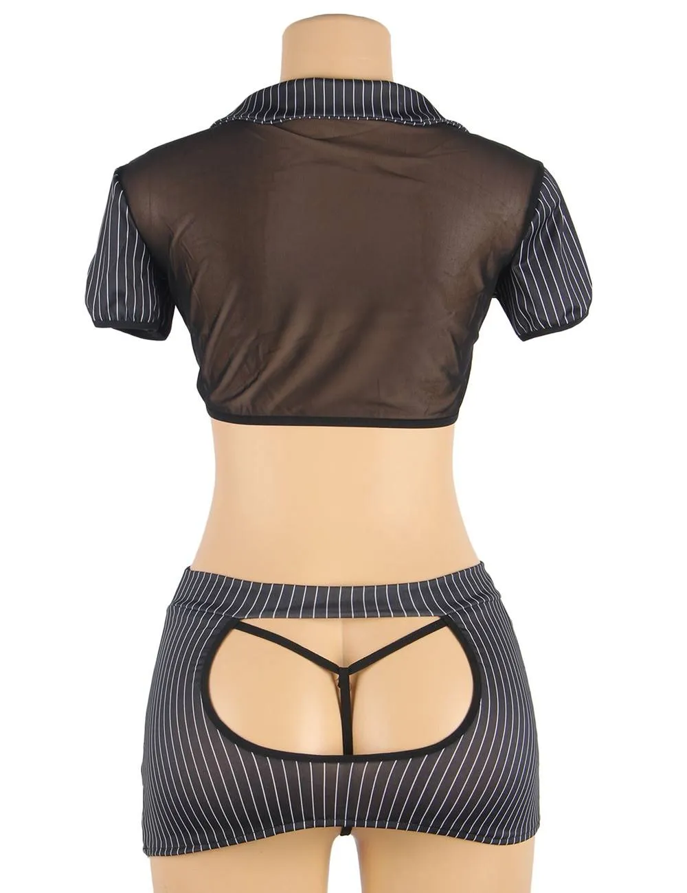Sexy Enchanting Showing Buttocks Little Secretary Suit