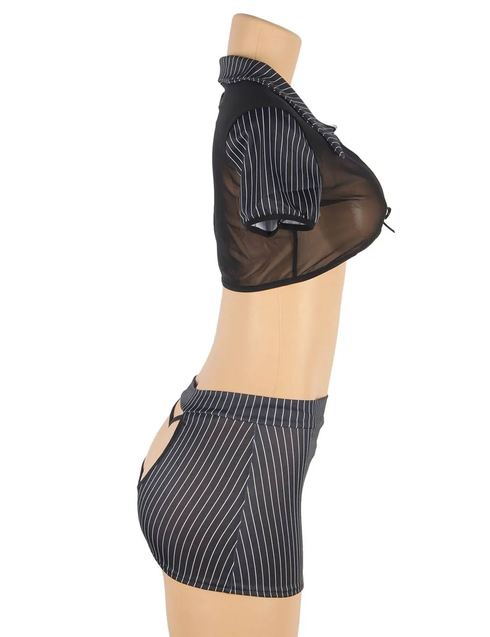 Sexy Enchanting Showing Buttocks Little Secretary Suit